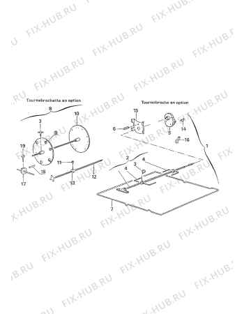 Взрыв-схема плиты (духовки) Nestor Martin 504G07-2 - Схема узла Accessories